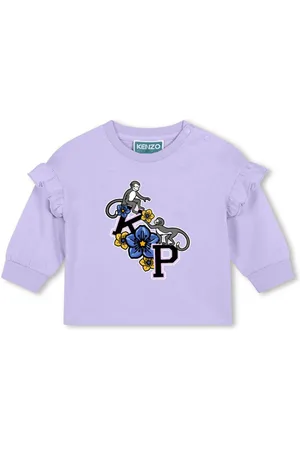 Kenzo Vestido estilo camiseta con logo