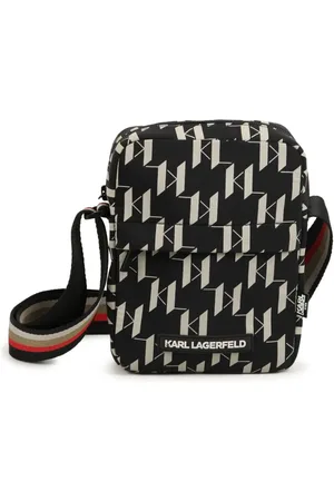 Karl Lagerfeld Bandolera con monograma estampado