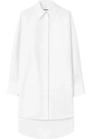 Jil Sander Vestido camisero de manga larga