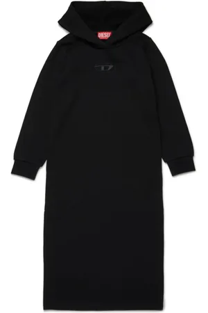 Diesel Vestido con capucha y bordado Oval D