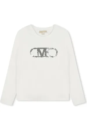 Michael Kors Camiseta Empire con logo de lentejuelas