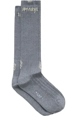 Marni Calcetines con logo en jacquard