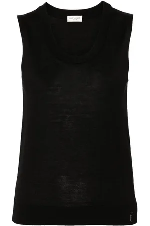 Saint Laurent Top sin mangas Cassandre