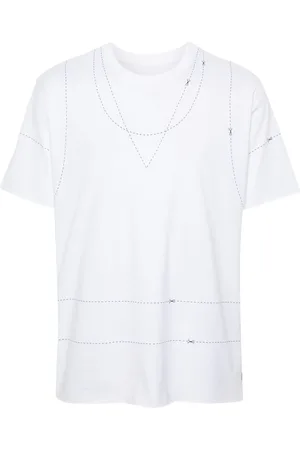 Maison Margiela Camiseta con costuras estampadas