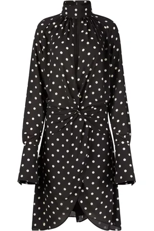 Nina Ricci Vestido midi con lunares estampados