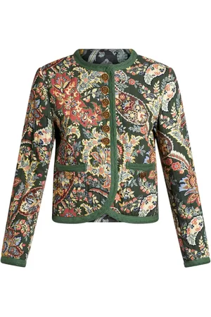 Etro Chaqueta corta con estampado de cachemira