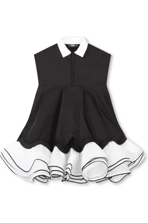 Karl Lagerfeld Vestido con detalle de volantes
