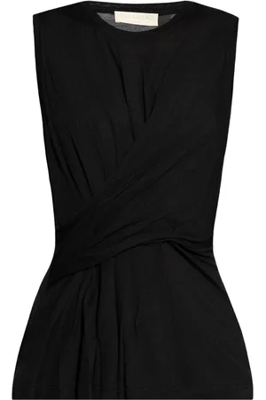 ULLA JOHNSON Top drapeado sin mangas