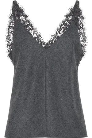 Brunello Cucinelli Top con cuello en V