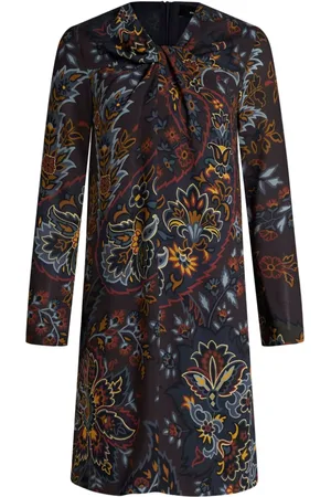 Etro Vestido estilo túnica con estampado de cachemira