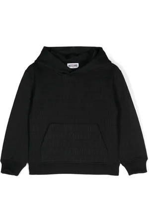 Moschino Sudadera con capucha y logo en relieve