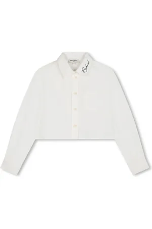 Sonia Rykiel Enfant Camisa corta con logo bordado