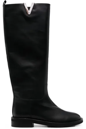 Via Roma Botas altas con placa en V