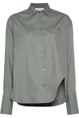 The Attico Camisa Eliza con logo bordado