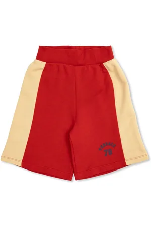 VERSACE Bermudas de dos tonos con logo estampado