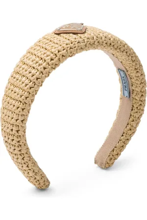 Prada Diadema con logo triangular