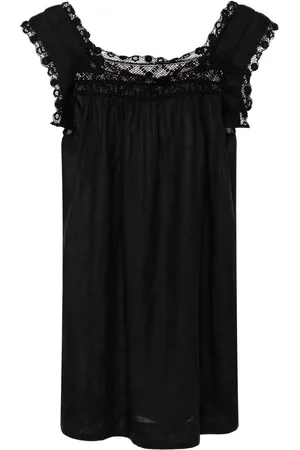 Doen Vestido Almadia con ribete de encaje