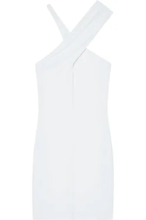 Courrèges Vestido corto con tiras cruzadas