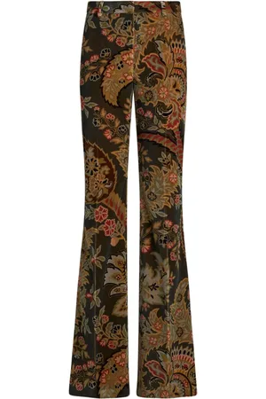 Etro Pantalones con motivo de cachemira