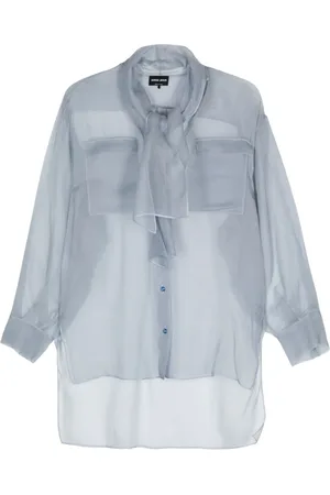 Giorgio Armani Camisa con detalle de pañuelo