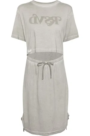 Izzue Vestido con logo estampado