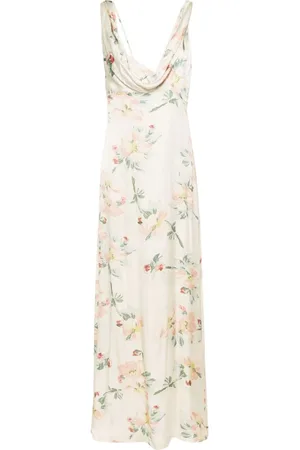 Totême Vestido largo con estampado floral