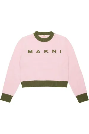 Marni Jersey con logo en intarsia