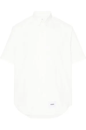 Wtaps Camisa con parche del logo y manga corta
