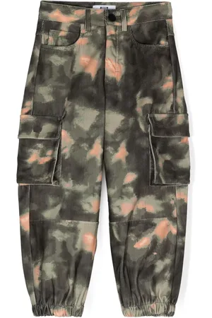 Msgm Pantalones ajustados con motivo militar