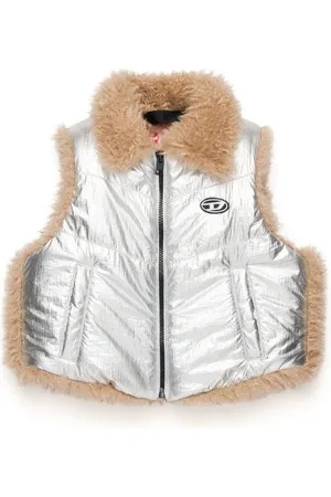 Diesel Chaleco acolchado con ribete