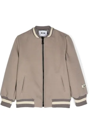 Msgm Chaqueta bómber con logo estampado