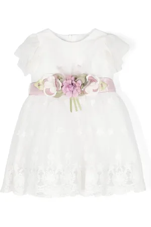 SIOLA Vestido con apliques florales