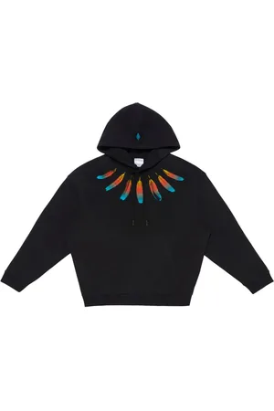 MARCELO BURLON Sudadera Collar Feathers con capucha