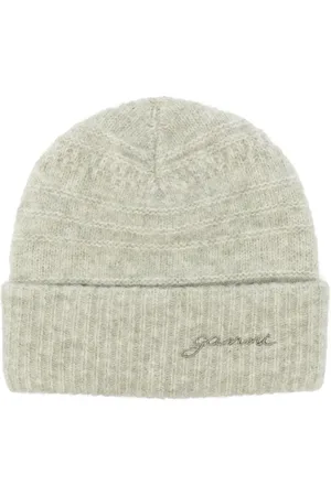 Ganni Gorro con logo bordado