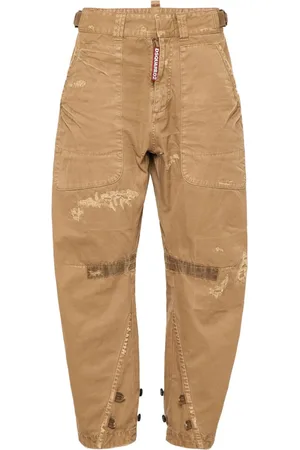 Dsquared2 Pantalones rectos con efecto envejecido