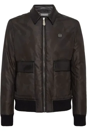 Philipp Plein Chaqueta bómber con cuello clásico