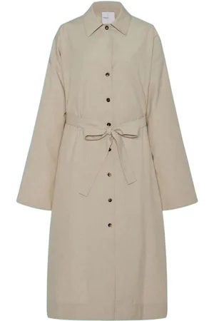 ROSETTA GETTY Gabardina con cuello italiano