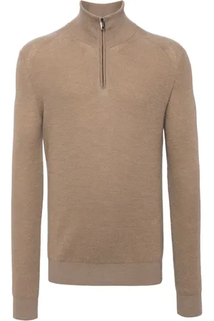 BRIONI Jersey con media cremallera