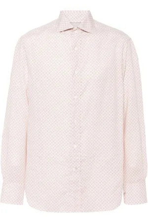 Brunello Cucinelli Camisa con estampado gráfico