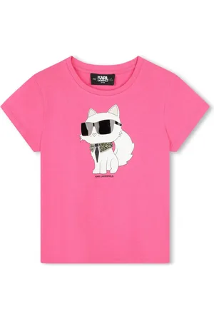 Karl Lagerfeld Camiseta Ikon Choupette con strass