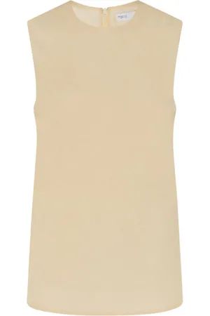 ROSETTA GETTY Top sin mangas con cuello redondo