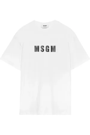 Msgm Camiseta con logo estampado