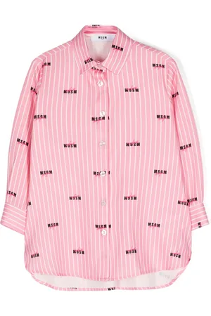 Msgm Camisa con logo estampado