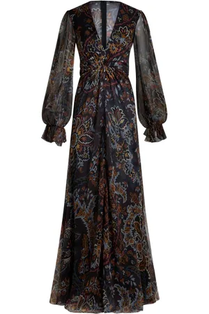 Etro Vestido con estampado de cachemira