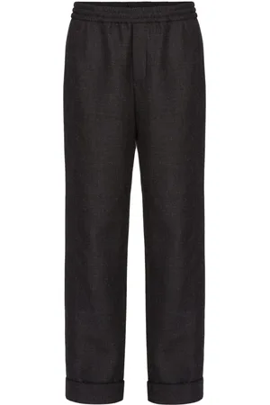 VALENTINO GARAVANI Pantalones rectos con cinturilla elástica