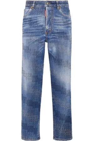 Dsquared2 Vaqueros con logo estampado