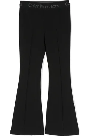 Calvin Klein Pantalones acampanados con logo en la cinturilla