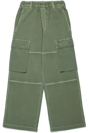 Maison Margiela Pantalones cargo con bordado Numbers