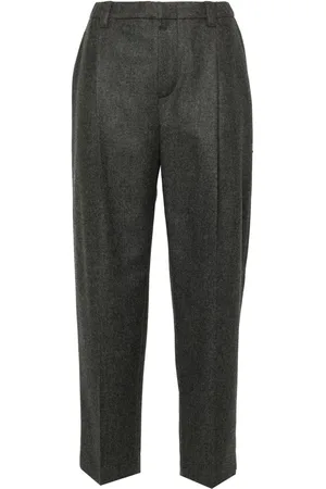 Brunello Cucinelli Pantalones capri con efecto de mezcla
