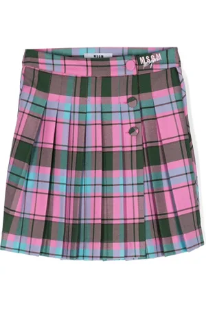 Msgm Falda corta con logo bordado